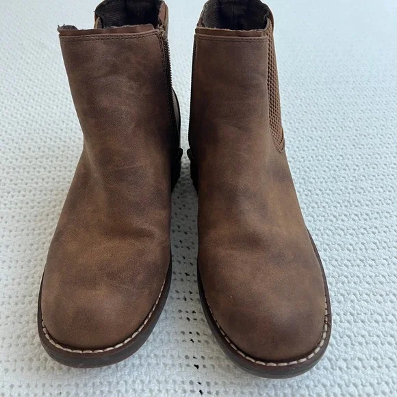 B-52 By Bullboxer Boots Brown Combat Ankle Chelsea Gorpcore Grunge 6 Hiking - Picture 6 of 10